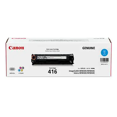 CANON ตลับหมึกโทนเนอร์ Toner Cartridge 416 C