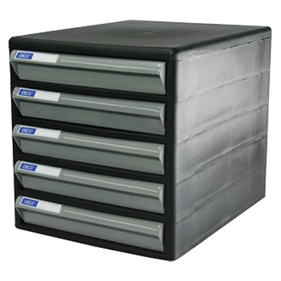 ORCA ตู้เอกสาร รุ่น CBN-5 โครงสีดำ ลิ้นชักสีเทา