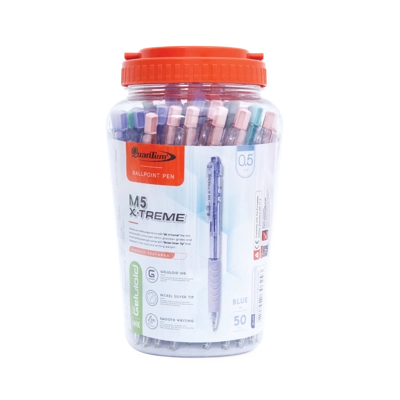 QUANTUM ปากกาลูกลื่น 0.5 มม. รุ่น X-TREME สีน้ำเงิน (แพ็ค 50 ด้าม)