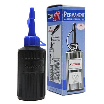 Horse หมึกเติมปากกามาร์คเกอร์ ขนาด 30 ซีซี หมึกสีน้ำเงิน