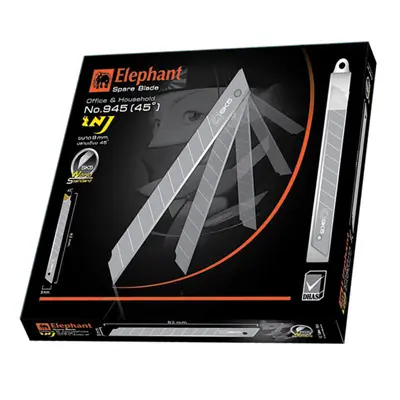 ELEPHANT ใบมีดคัตเตอร์ 9 มม. (หลอด 6 ใบ) 945